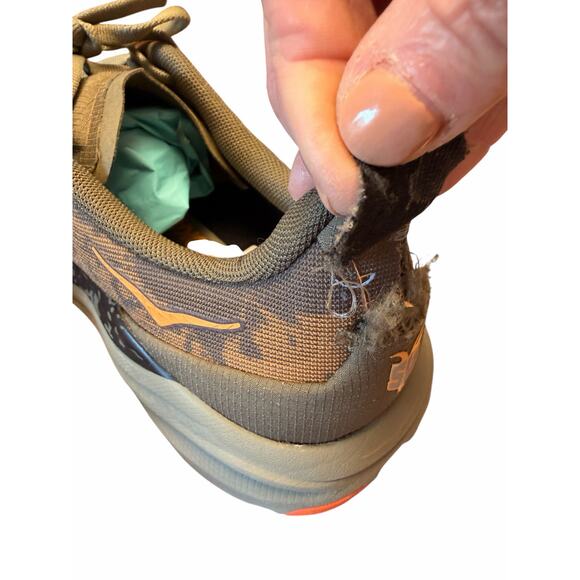 Hoka One One Speedgoat 5 Trail Running Shoes Brown Orange Camo Mens 10.5D